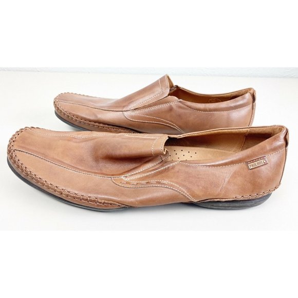 Pikolinos Jerez Mens Size 15.5 Driving Loafers Slip One Leather Brown EUC main image 7